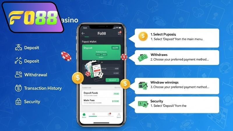 Hướng dẫn sử dụng ví tiền Fo88 để nạp rút an toàn và nhanh